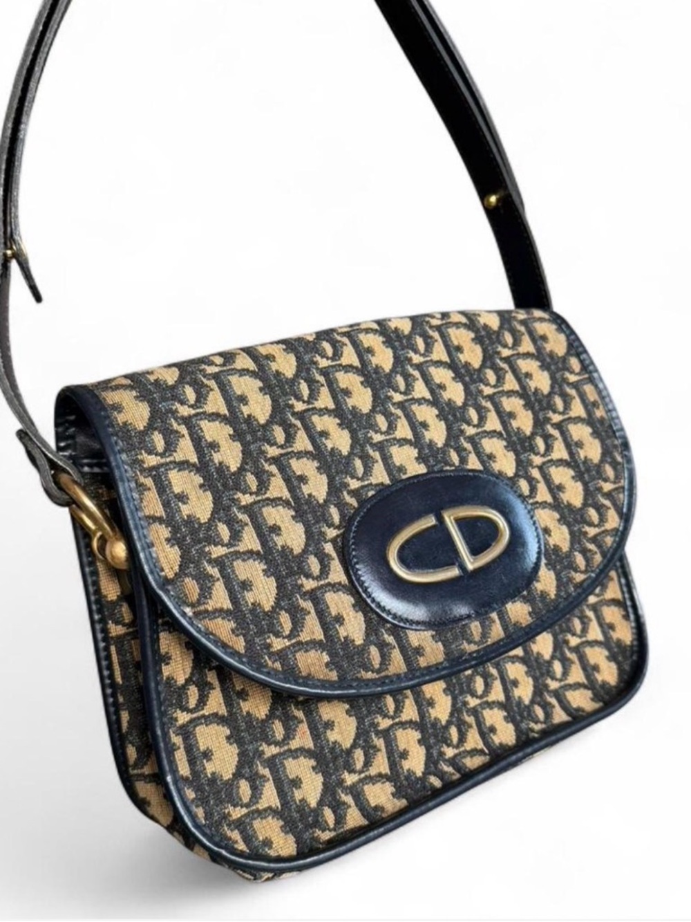 Christian Dior Trotter Monogram Canvas Flap Shoulder Bag. Comes with COA - Picture 15 of 16